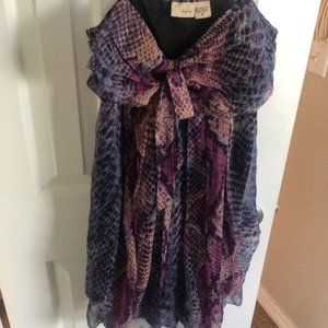 Lightweight Summer Dress. Snakeskin-style pattern. Medium